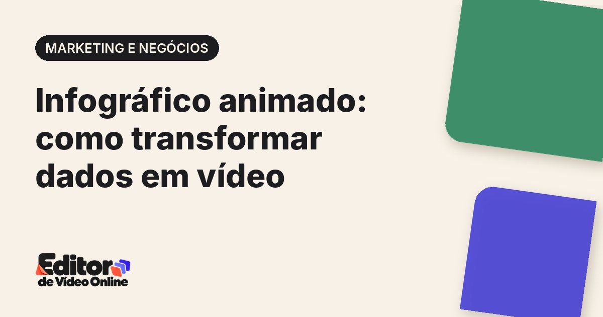 Capa do artigo: Infográfico animado: como transformar dados em vídeo